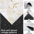 thumbnail image 3 of White Gold Leaf Marble Pattern Kitchen Rugs Sets Of 3,Kitchen Runner Rugs Non Skid Washable,Decorative Kitchen Floor Mats for Kitchen,Sink,Laundry,17"x30"+ 17"x47" + 17"x59", 3 of 6