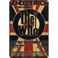 thumbnail image 1 of Chapa Metal Vintage The Who Pintura Hierro Rectangular Bar para El 30x40cm, 1 of 9