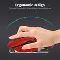 thumbnail image 4 of 2.4G Sans Fil Ergonomique Bureau 10M Distance de Transmission 3 Niveaux Réglable DPI et Jouer pour Ordinateur Portable Rouge Rouge Rouge, 4 of 6
