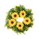 thumbnail image 1 of Corona de girasol artificial, guirnalda floral decorativa para puerta de entrada de verano al aire libre Pequeño, 1 of 9