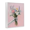 thumbnail image 2 of Stupell Industries Bohemian Skeleton Hand Holding Flowers White Framed Giclee Art, 24 x 30, by The Prints Vibe, 2 of 8