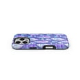 thumbnail image 4 of DesignSkinz Scratch-Resistant Hard Slim Case Compatible with iPhone 12 Pro (Compatible with MagSafe) - Blue Feathers and Crystals Gems, 4 of 9