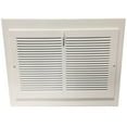 thumbnail image 1 of Vintage White Steel Baseboard Registers - 15" X 12" Outside Dimensions, 1 of 5