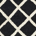 thumbnail image 5 of SAFAVIEH Cambridge Kenneth Geometric Diamonds Wool Area Rug, Black/Ivory, 5' x 8', 5 of 5