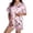 Pink, variant on CQXIDFH Halloween Pajamas Women Plus Size Halloween Pumpkin Print Short Sleeve Button Top and Shorts Set Cute Sleepwear Pjs Lounge Set