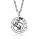 thumbnail image 1 of Collar con colgante de acero inoxidable con forma de disco de moneda y horóscopo del zodíaco de las 12 constelaciones para mujeres y hombres -ACGIV--Sagitario-Código de producto 35229 Sagitario, 1 of 2