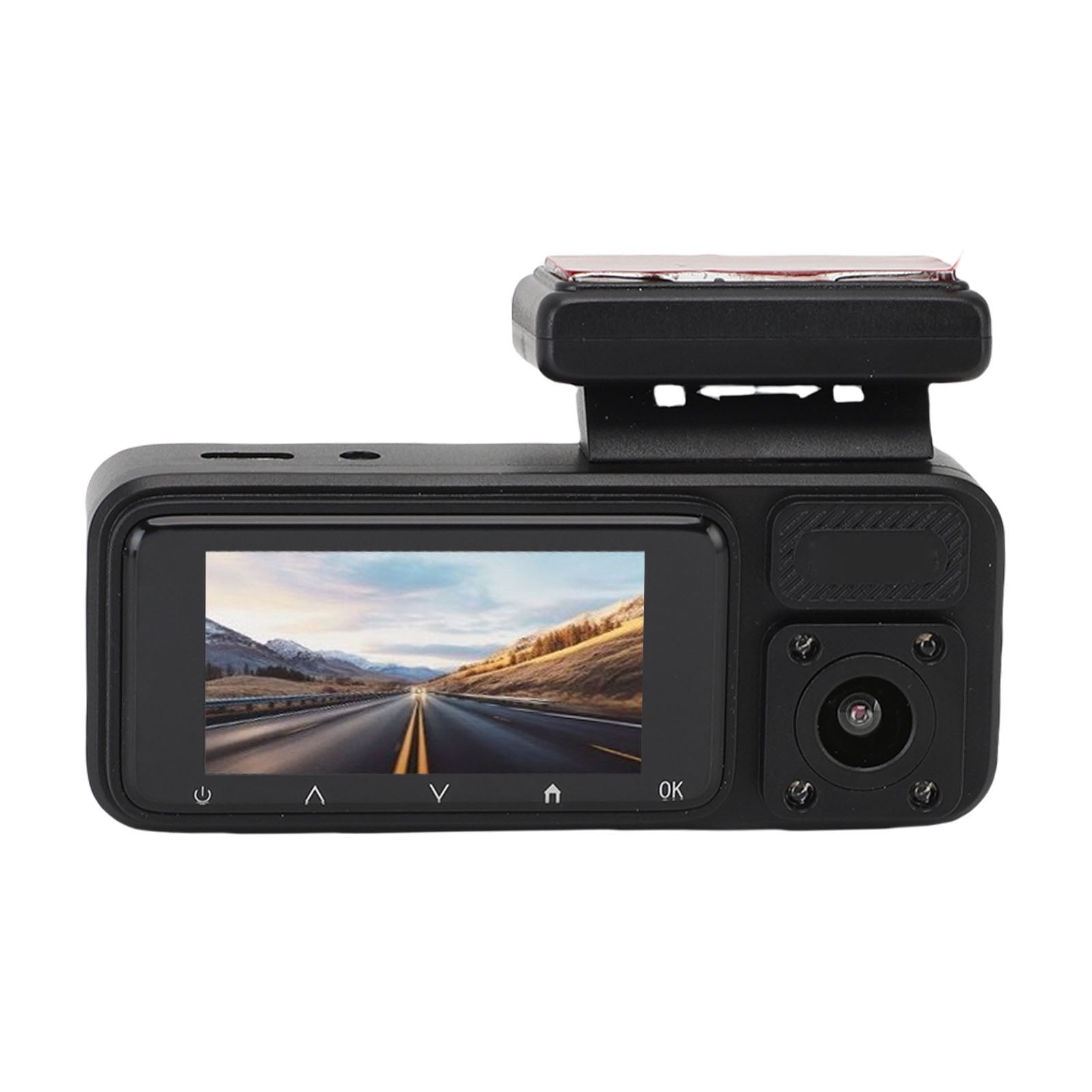Yajisi 3 Channel Dash Camera 1080P 170 Degree Wide Angle APP Control Front Rear Car DVR with 2.0 Inch Screen