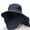 Gray4, variant on Outdoor Fisherman Hat with Face Cover and Neck Flap, Wide Brim Sun Hat with Breathable Mesh, Adjustable Strap, Foldable Safari Hat for Fishing, Hiking, Camping
