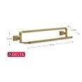 thumbnail image 5 of Delta Dryden 24" Double Towel Bar, Champagne Bronze, 5 of 5