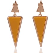 Gold Color Zin Alloy Geometric Clip on Earrings for Women Party Prom Luxury Hypo-Allergenic Ear Clip