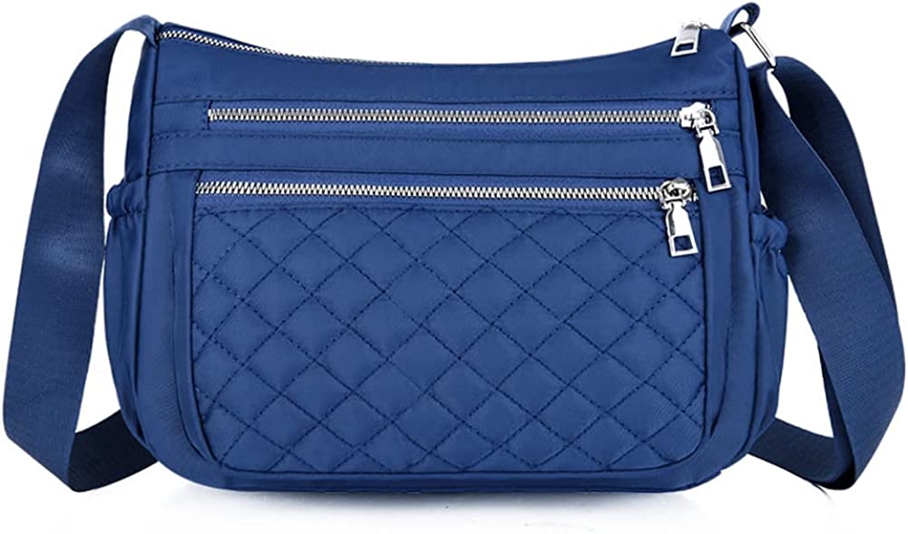 PIKADINGNIS Women's Retro Shoulder Bag with Zipper Pocket Large