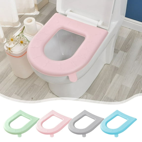 Christmas EDHITNR EVA Toilet Seat Four Seasons Domestic Toilet Seat Ring Seat Lightweight Rainproof Seat Cover For Toilet Seat With Handle Catering For