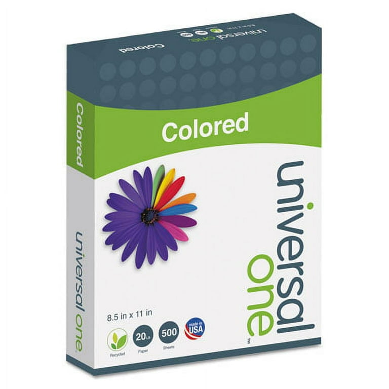 Deluxe Colored Paper, 20 lb Bond Weight, 8.5 x 11, Blue, 500/Ream Deluxe Colored Paper, 20 lb Bond Weight, 8.5 x 11, Blue, 500/Ream