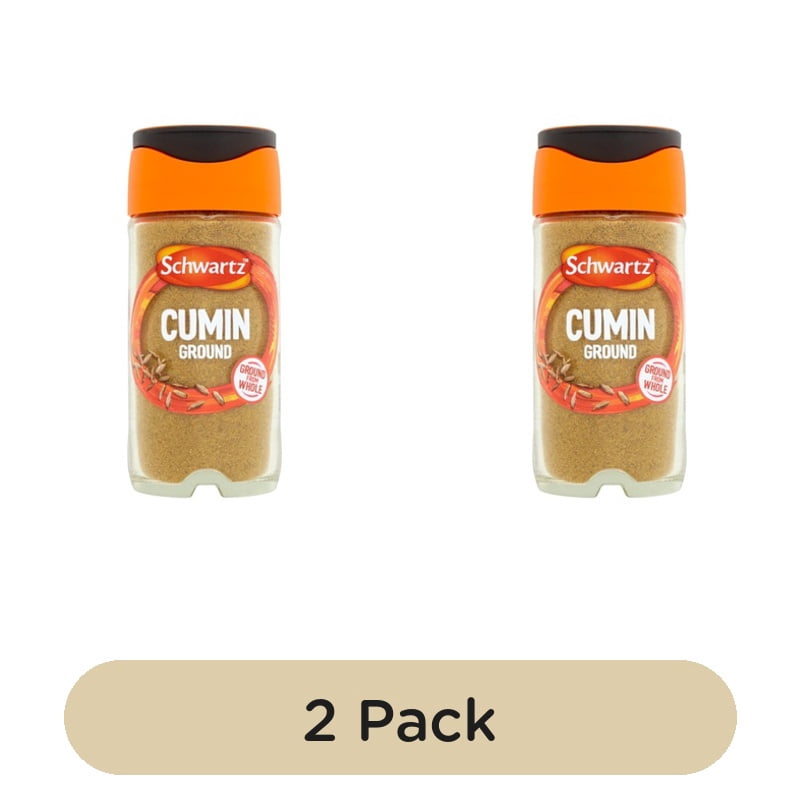Schwartz Ground Cumin Jar 37g, British Import (Pack of 2)
