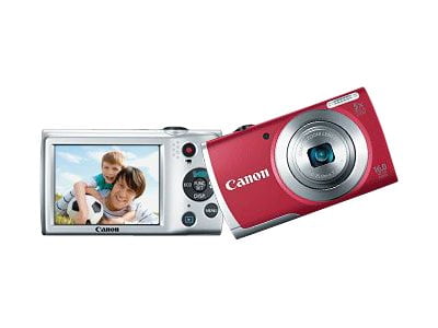 Canon PowerShot A2500 Digital Camera (Red) Walmart.com