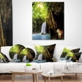 thumbnail image 4 of Designart Tiger Watching Waterfall - Landscape Photography Throw Pillow - 12x20, 4 of 5