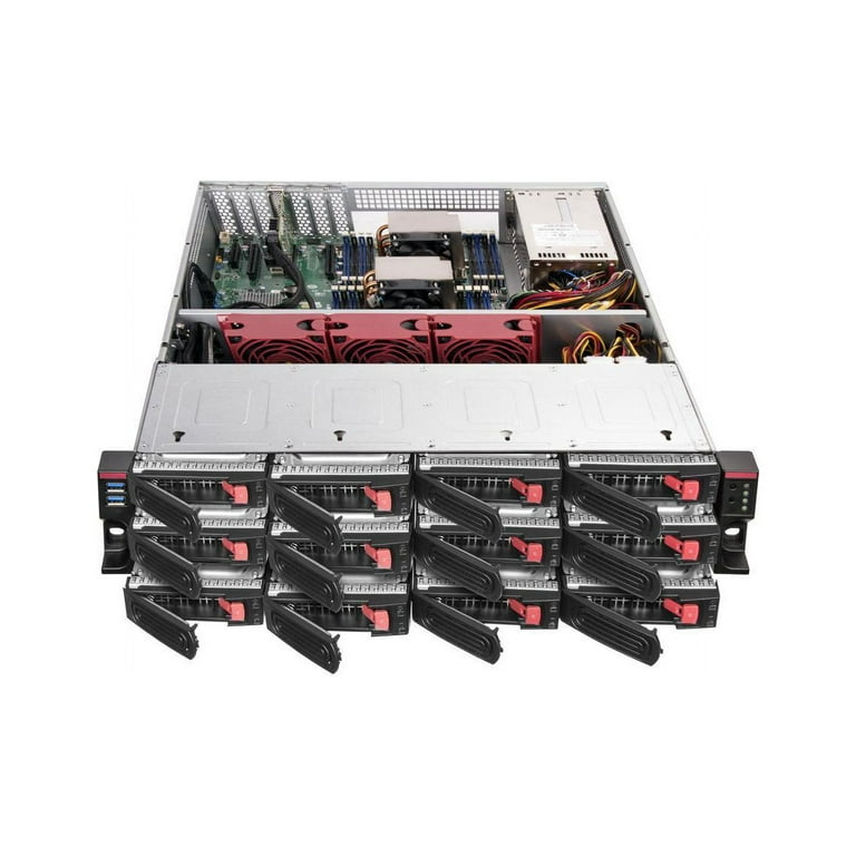 20 Bay Server Case SilverStone 4U Rackmount Server Chassis - 20 Bay ...