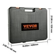 thumbnail image 5 of VEVOR 1/2" Drive Impact Socket Set, 65 PCS Standard SAE (3/8" to 1-1/4") & Metric (10-24 mm) Sizes, 6 Point Cr-V Alloy Steel Includes Adapters & Ratchet Handle & Storage Case, 5 of 8