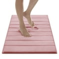 thumbnail image 3 of Microdry Absorbent CoreTex Memory Foam Bath Mat, 21" x 34", Rose, 3 of 8