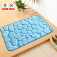 thumbnail image 4 of Alfombrilla de baño Puerta absorbente Antideslizante Alfombra grande Decoración Sala de estar para niños pequeños Alfombrilla de baño Accesorios de tapicería Azul claro, 50x80cm Speravity HA009646-14, 4 of 6