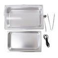 thumbnail image 4 of 14QT 600W 110V Electric Chafing Dish Stainless Steel+PC Buffet Stove w/Food Tray, 4 of 12