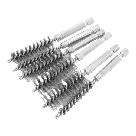 

6 Pcs Wire Brushes for Drill Stainless Steel Small Wire Brush in Different Sizes for Cleaning Cleaning Wire Brush Set