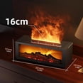 thumbnail image 7 of Fireplace Aroma Essential Oil Diffuser, 150ml Ultrasonic Humidifier, Scent Aroma Diffuser with Remote Control & Timer for Home, Bedroom, Office, Yoga, 7 of 7