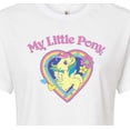 thumbnail image 3 of My Little Pony - Rainbow Heart - Junior's Cropped Tee, 3 of 5