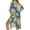 Blue-Plumeria Monstera Palm Leaf, variant on SCRAWLGOD Piano Music Notes Print Kimono Swimsuit Cover Up for Women Flowy Lightweight Swimsuit Coverup Quick Dry Loose Bathing Suit Cover Up for Beach