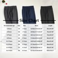 thumbnail image 3 of Hurxie Boys' School Uniform Twill Pants, Flat Front Comfortable Waistband with 5 Pockets Black,120, 3 of 5