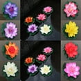 thumbnail image 5 of Fairnull Artificial Water Lily Floating Flower Lotus Home Yard Pond Fish Tank Decor, 5 of 9