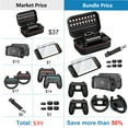 thumbnail image 3 of HEYSTOP Switch 2 Case & Accessories Bundle for Nintendo switch 2(2025), Including Screen Protector,TPU Protective Case, Joycon Grip,Switch 2 Steering Wheels,Thumb Grips, 3 of 10