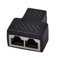 thumbnail image 2 of Connecteur de Câble Réseau LAN Ethernet Adaptateur de Répartiteur Femelle 1 à 2 Voies, 2 of 6