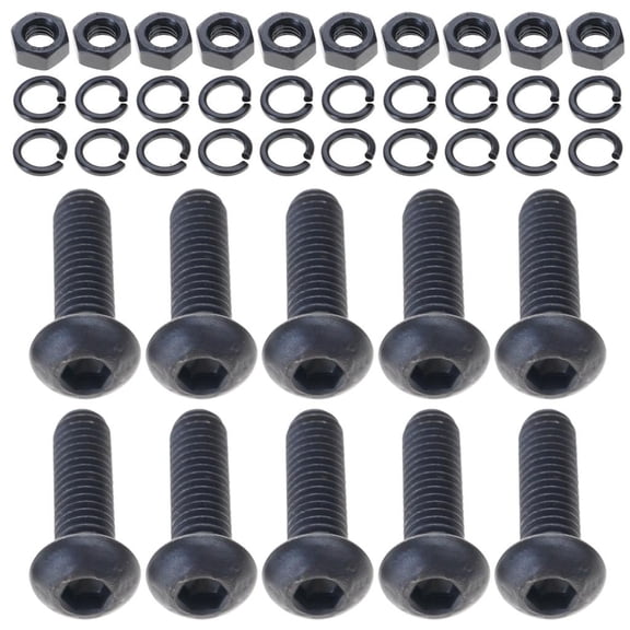 M6 Round Head Screws with Hexagonal Nut & Washers Furniture Assembly Bolts set for Secure Fastening In Various Application