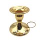 thumbnail image 2 of Portavelas pequeño de metal de mano: soporte portátil para velas cónicas con anillo lateral para un transporte seguro, base resistente para un uso seguro sobre la mesa, diseño compacto para decora, 2 of 6