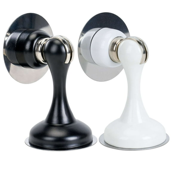 Deago Magnetic Door Stoppers 2 Pack, Stainless Steel Door Stops for Wall and Floor Mounting, Door Holder Keep Door Open, No Drilling Door Stop with Adhesive Tapes