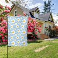 thumbnail image 3 of Zufioo Daisies Flowers Print Double Sided Garden Flag, Outdoor Decorative Flag, Garden Yard Flag, Ideal Home Decoration-28"x40", 3 of 9
