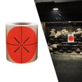 thumbnail image 3 of Yingyy 200 Pieces Shooting Targets Fluorescence Paper Targets Self Adhesive High Visibility Red, 3 of 9