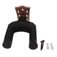 thumbnail image 2 of Self Locking Guitar Wall Mount Hanger, Protects Instruments, Saves Space, Compatible With All Guitar Types, 2 of 8