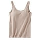 thumbnail image 1 of Camisetas sin mangas de algodón para mujer con sujetador incorporado 2025 Camiseta sin mangas de verano - Camisetas acolchadas para entrenar, S-XL, 1 of 4