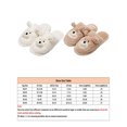 thumbnail image 2 of UKAP Ladies Lightweight Slip On Plush Slipper Indoor Anti-Slip Closed Toe Fuzzy Slippers White 8.5-9, 2 of 9