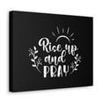 thumbnail image 2 of Scripture Walls Rise Up And Pray Mark 1:35 Sun Rays Black Christian Wall Art Bible Verse Print Ready to Hang Unframed, 2 of 18