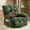 Green, variant on Domi Bonn Massage Swivel Recliner Chair with Vibration Massage and Lumbar Heating for Adults, 350LBS Oversized Rocker Recliner Single Sofa with Side Pocket and USB Charge Port for Living Room, Green