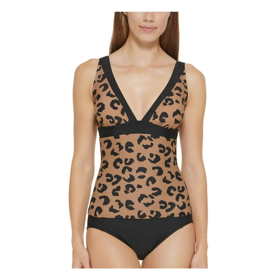 DKNY Womens Beachwear Summer Tankini Swim Top