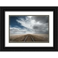 thumbnail image 1 of Anton, Rostovskiy 24x17 Black Ornate Wood Framed with Double Matting Museum Art Print Titled - The Long Road, 1 of 4