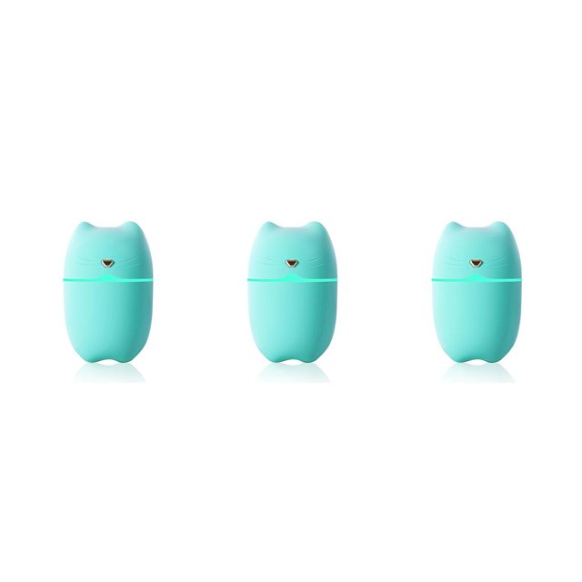 Naiovety Humidificador de aire, 260ml, difusor de Aroma en aerosol recargable portátil, generador de niebla de bajo ruido, rociador, Verde 3Conjunto