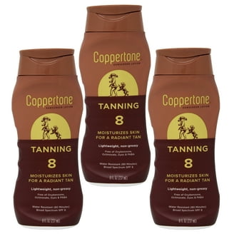 Coppertone Tanning Sunscreen Lotion SPF 8, Moisturizing, Water