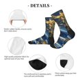 thumbnail image 4 of Pofeuu Golden Fantasy Landscape Print Crew Socks, Adult Running Hiking Socks for Youth and Adult, 4 of 7