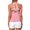 Pink, variant on Alove Mesh Racer Back Sport Yoga Undershirt For Women Quick Dry Workout Tank Tops