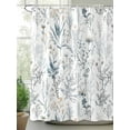 thumbnail image 3 of Spring Floral Waterproof Fabric Shower Curtain, Vintage Botanical Watercolor Shower Curtain for Bathroom Curtains Bathtubs Hotel Washable Shower Curtains with 12 Hooks Extra Long 72x96, 3 of 6